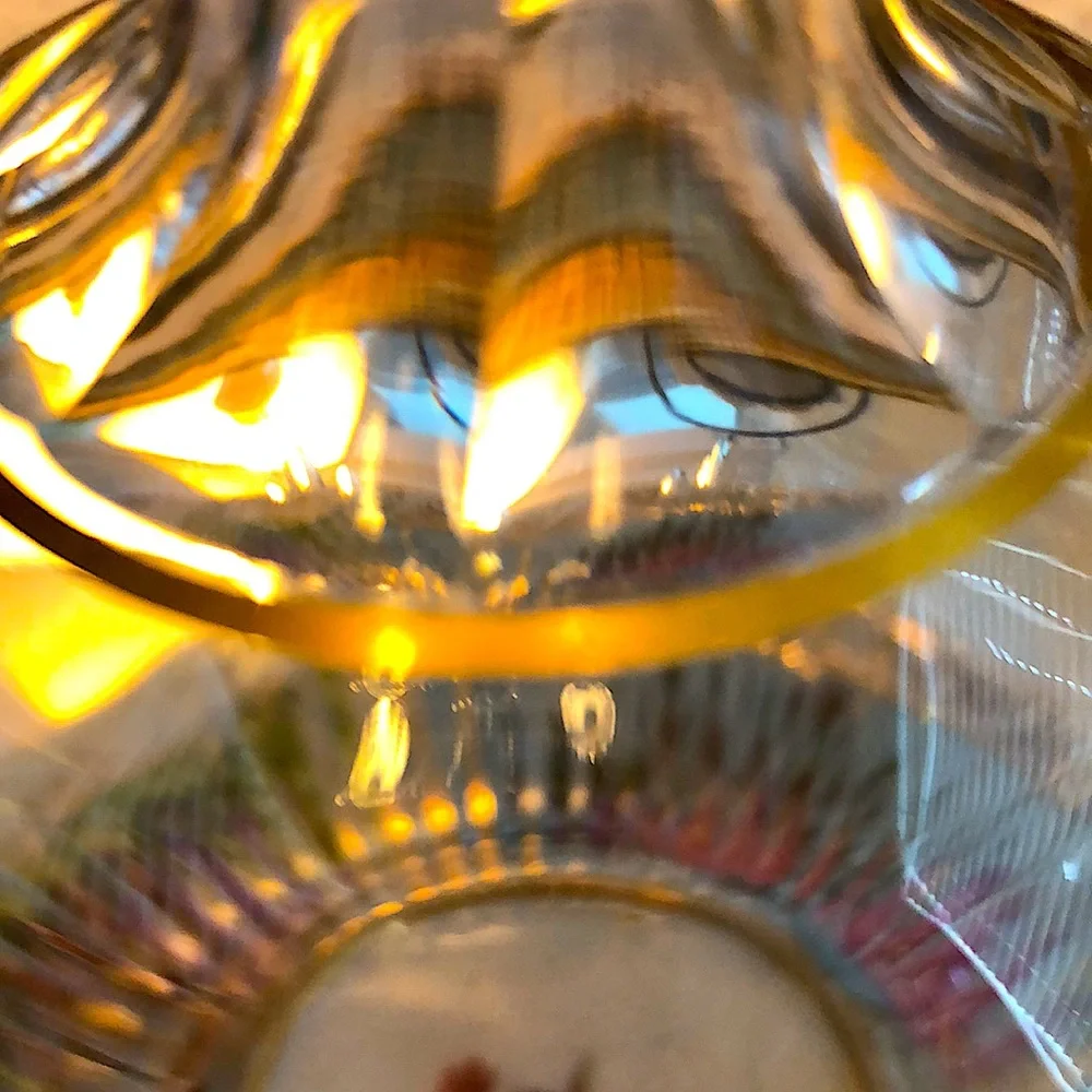 EUC- Antique Handmade Blown Glass Decanter with Original Stopper - Picture 4 of 11